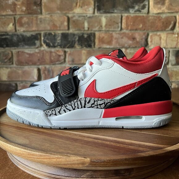 Jordan Shoes - Nike Air Jordan Legacy 312 Low Fire Red Wolf Grey Sneakers Youth 6 Women's 7.5
